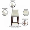 Manhattan Comfort Shubert Counter Stool in Ivory - Set of 2 2-CS016-IV